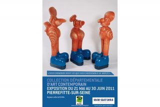 Nathalie Talec, Chimère - Orange Rouge - exposition Collection départementale d'art contemporain - Seine-Saint-Denis